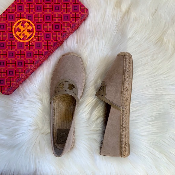 Tory Burch Fumo Suede Sidney Espadrille Flats - Picture 2 of 8